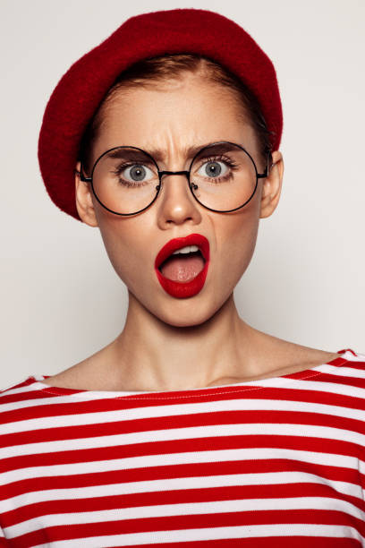 istock Beautiful emotional woman with bright make-up 1403725767
