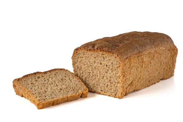 Wholegrain bread ready to eat stock photo