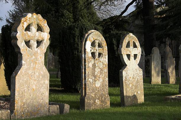 cemetery stock photo