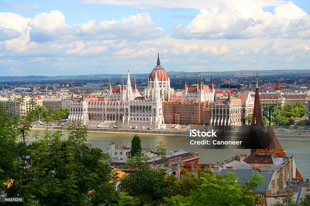 O Parlamento sobre Danúbio - Royalty-free Budapeste Foto de stock