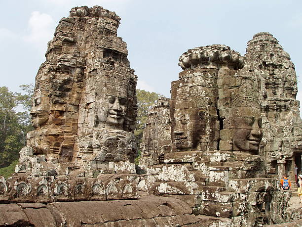 Angkor Thom Temple stock photo