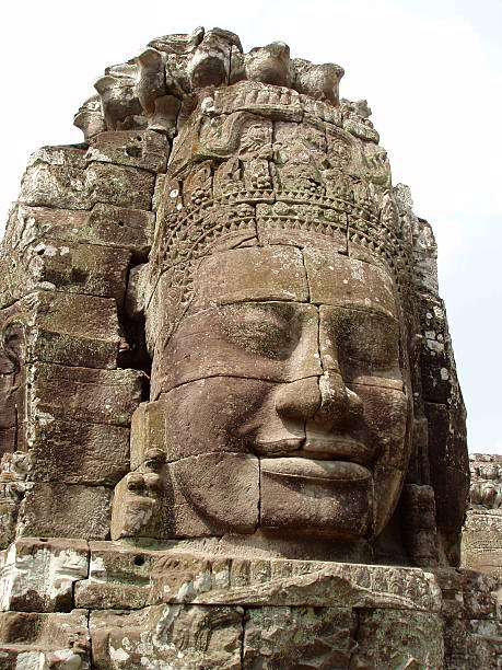 Angkor Thom Face stock photo