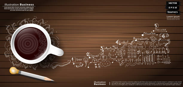 istock Illustration business.design modern  idea and concept think creativity. for brainstorm,Social network,success,plan,think,search,analyze,communicate, futuristic idea innovation technology. 1403756307
