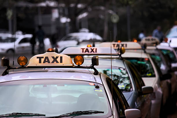 istock Taxi rank lineup 140375850