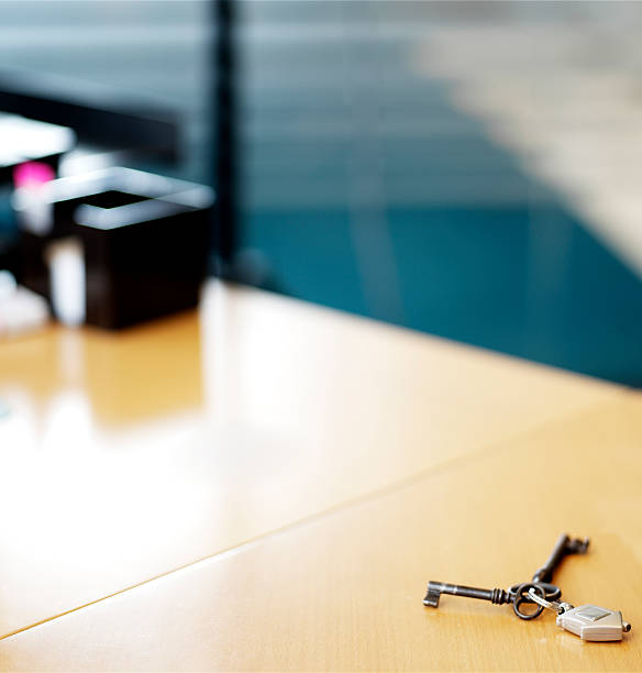 key on table stock photo