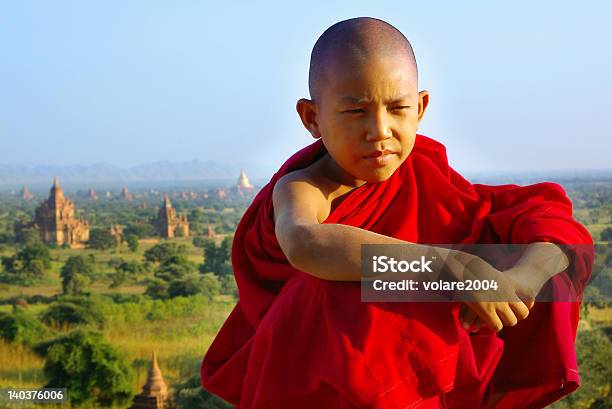 Portrait Of A Young Monk Stock Photo - Download Image Now - Ancient, Archaeology, Architecture