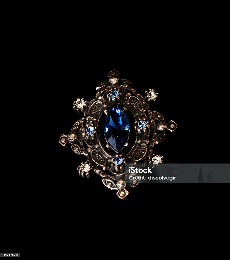 Broche Antique - Photo de Fond noir libre de droits