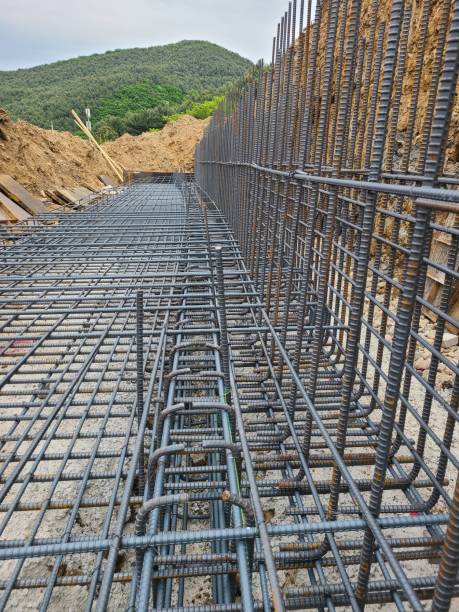 istock rebar work of con'c wall 1403761710
