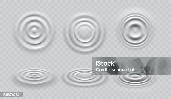 istock Ripple water waves top view 1403762624