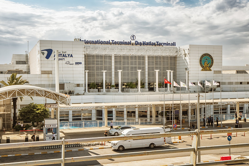 10 May 2022, Antalya, Turkey: Domestic terminal of the Antalya Airport transport system