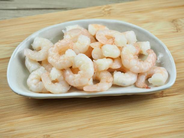 istock Small shrimp, cooking ingredients, seafood 1403764654