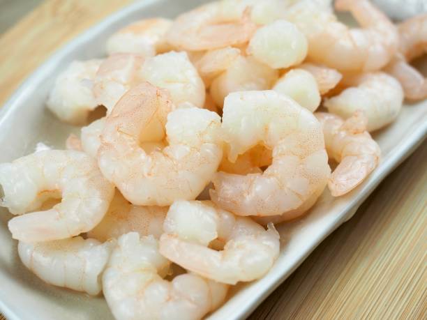 istock Small shrimp, cooking ingredients, seafood 1403764671