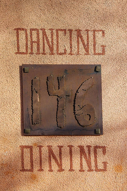 istock Old painted entertainment sign 140376562