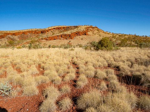 The colours of The Pilbara with red rocks, dirt and blue skies