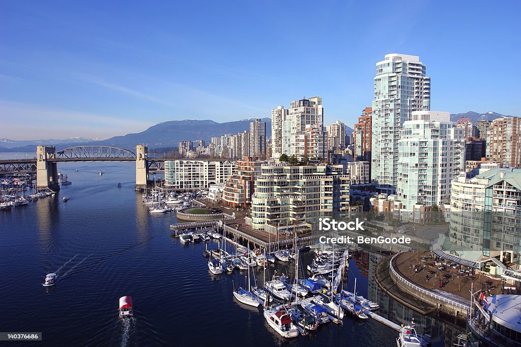Porto de Vancouver - Foto de stock de Alto - Descrição Geral royalty-free