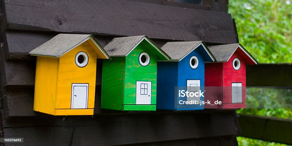 birdhouses - Foto de stock de Amarelo royalty-free