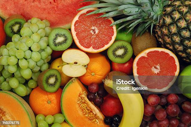 Frutas Frescas 09 - Fotografias de stock e mais imagens de Alimentação Saudável - Alimentação Saudável, Amarelo, Amontoar