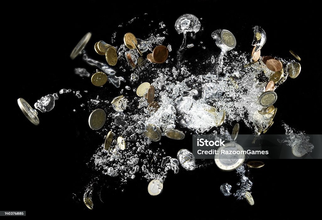 The big bang European Union Currency Stock Photo