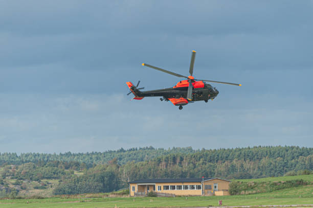 スウェーデン軍ユーロコプターas332スーパープーマが展示を行う。 - military airplane helicopter military boeing vertol chinook ストックフォトと画像