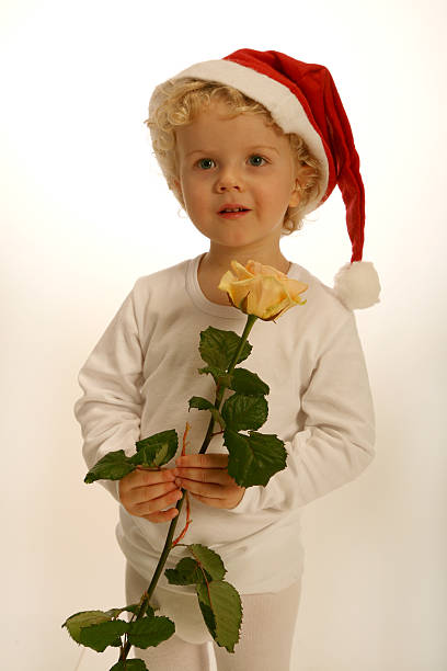 little santa claus stock photo