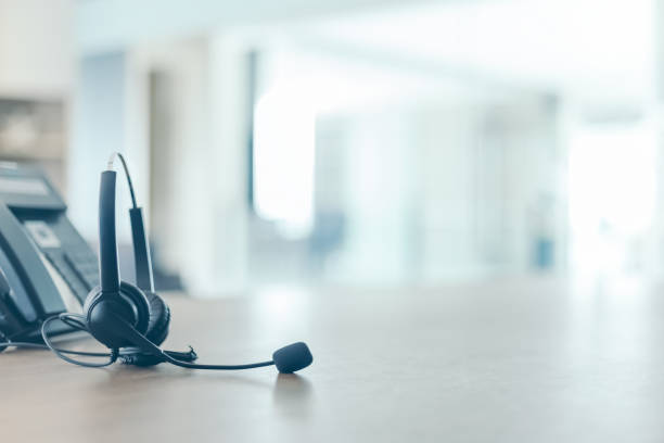 istock Communication support, call center and customer service help desk. for (call center) concept 1403779902