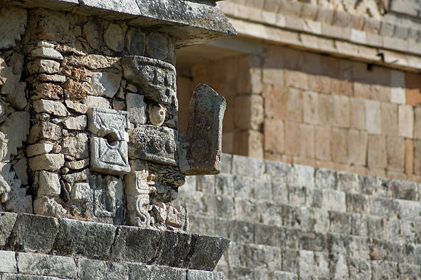 Mayan Carving #2, Uxmal stock photo