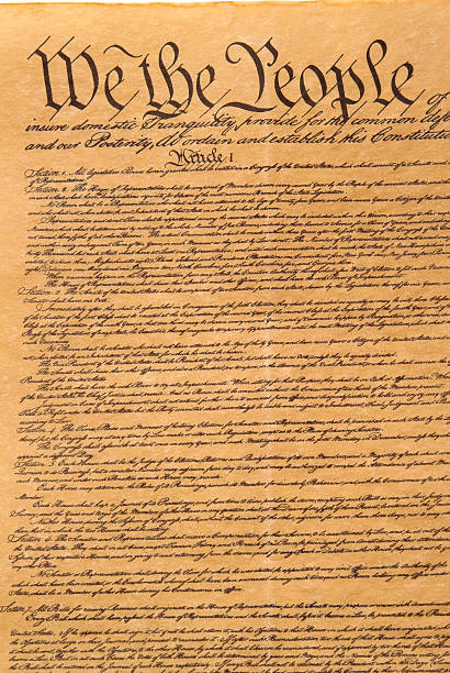 United States Constitution stock photo