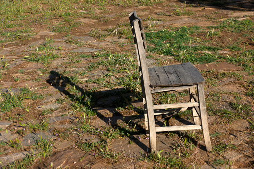old chair at a farm