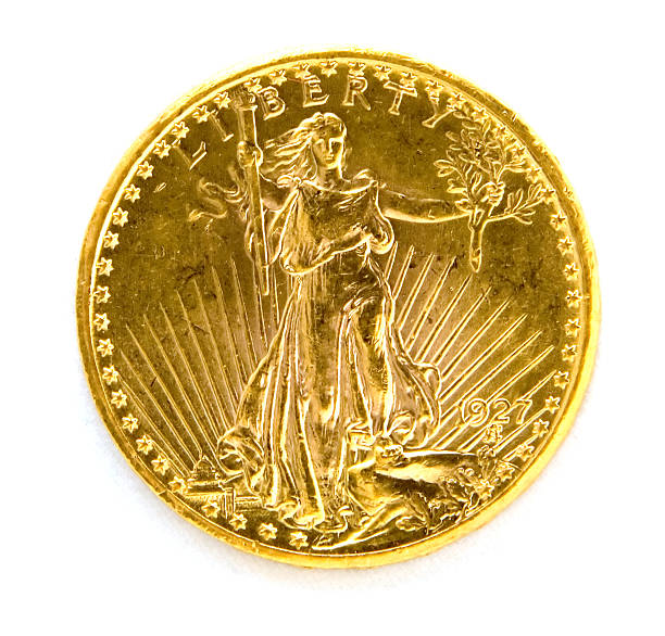 istock Front US Twenty Dollar St. Gauden Double Eagle Gold Coin 140378928