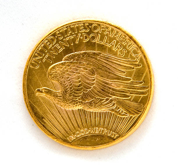 istock Reverse Twenty Dollar St. Gauden Double Eagle Gold Coin 140378931