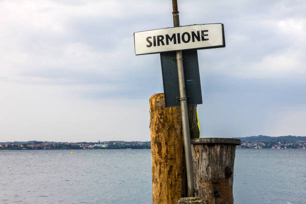 istock Sirmione pointer, Lombardy, Italy, Garda lake view. 1403790432