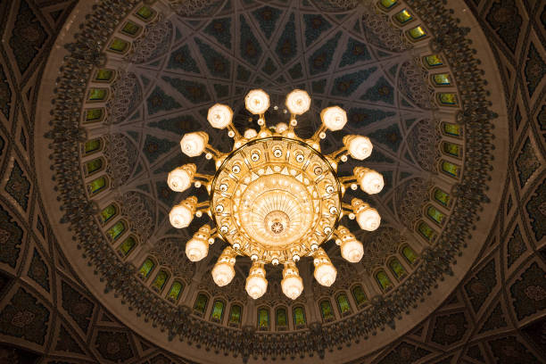 istock Muscat, Oman: Luster in Sultan Qaboos Grand Mosque 1403790433