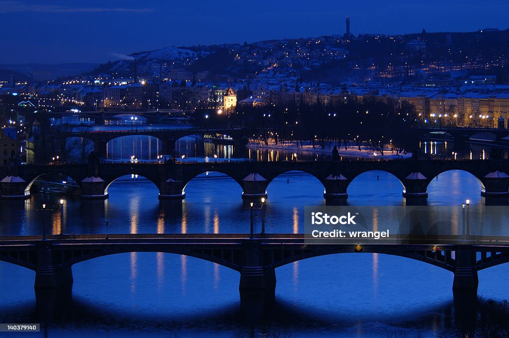 Prag-Brücken - Lizenzfrei Architektur Stock-Foto