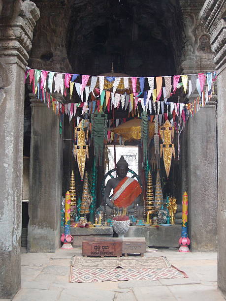 Cambodian Temple stock photo