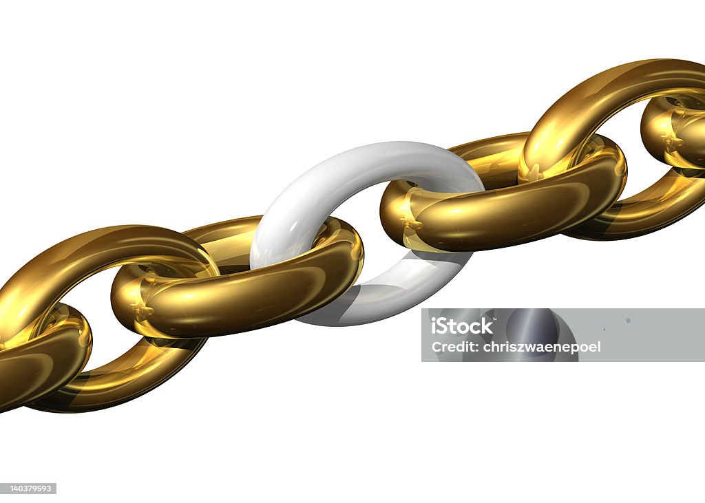 Weakest link in the chain Attached Stock Photo