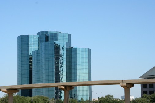 Glass building in Las Colinas, Texas