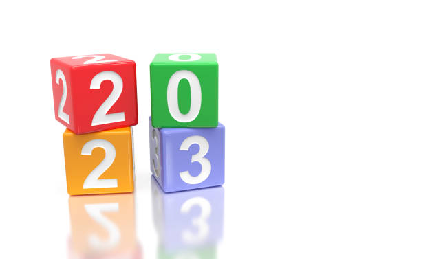 istock New Year 2023 Creative Design Concept - 3D Rendered Image 1403800665