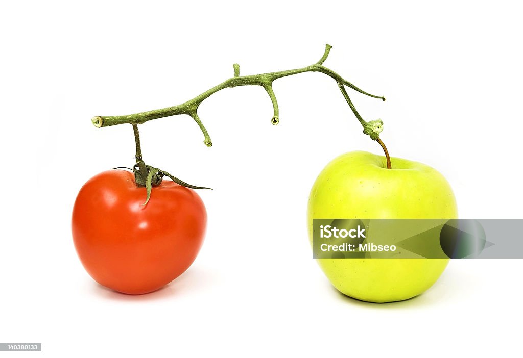 Vegetariano e frutta - Foto stock royalty-free di Alimentazione sana