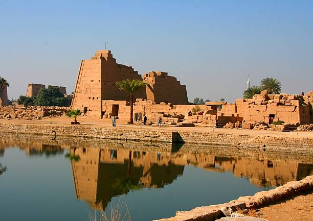 istock Karnak Temple in Egypt resting behind reflective waters 140380253