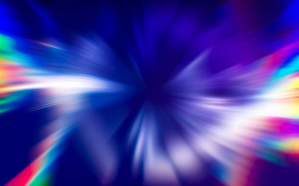 Psychedelic tunnel of rainbow colors abstract background. Psychedelic tunnel of rainbow colors abstract background. Metaverse data concept. glow stick stock pictures, royalty-free photos & images