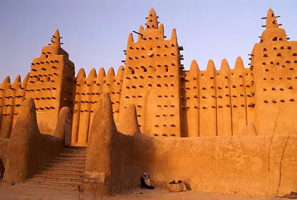 Big loam mosque in Djenne, Mali, Western Africa