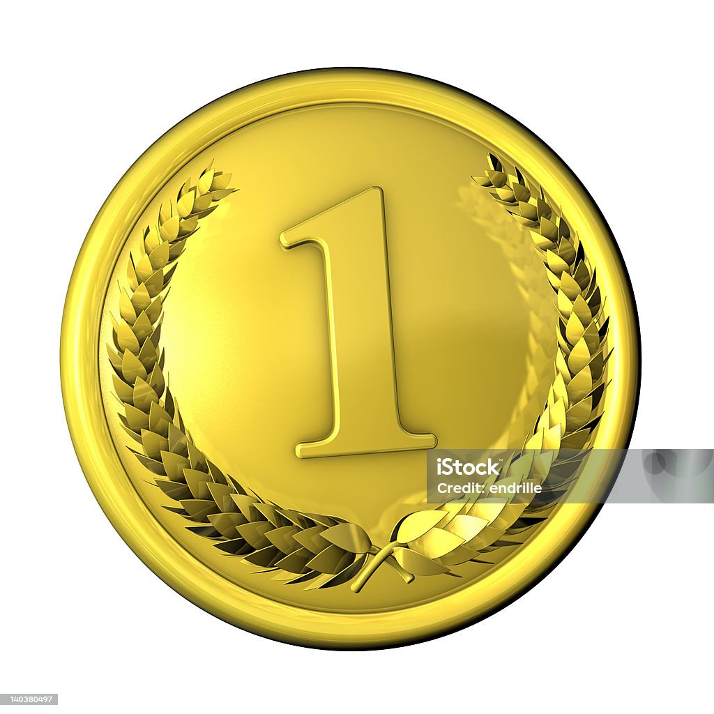 Złoty Medal - Zbiór zdjęć royalty-free (Autorytet)