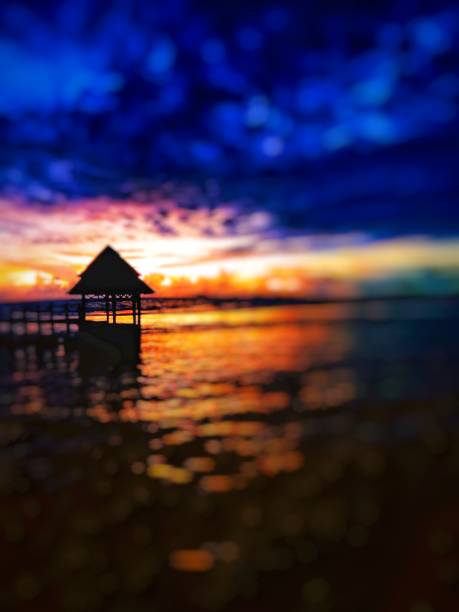 istock defocus abstract background of sunset at the sea 1403805939
