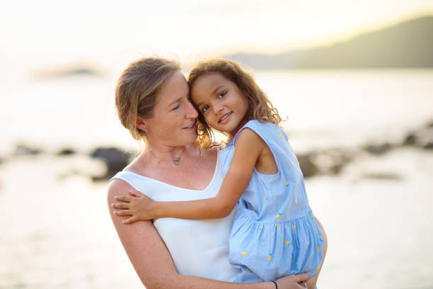 istock Mother and dauin sunny park. 1403806418