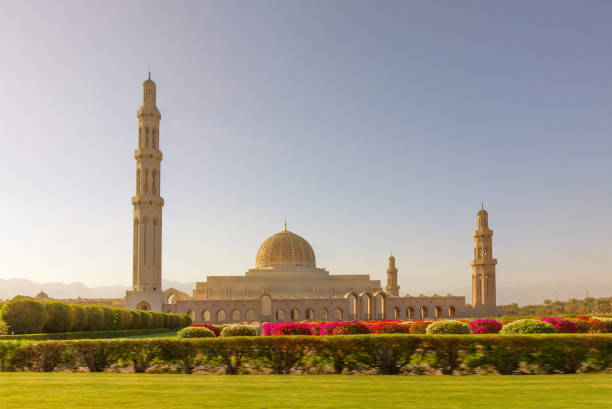 istock Muscat, Oman. Sultan Qaboos Grand Mosque building architecture 1403807484