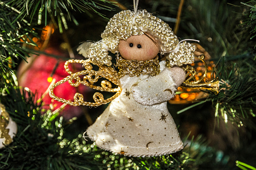 decorative doll, Christmas tree decoration