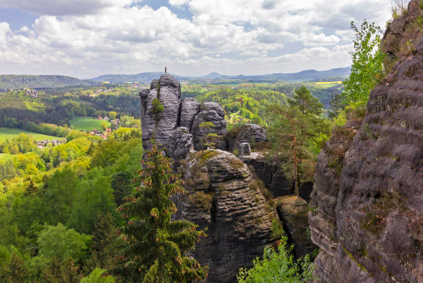 istock Green rural landscape, Germany, Saxon Switzerland 1403807516
