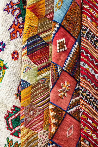 istock carpets in Morocco, oriental Moroccan ornamets 1403807535