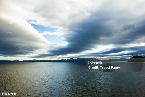 Norway Seascape Evening Sky View Stock Photo - Download Image Now - Sea, Beach, Blue