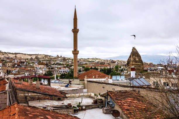 Cityscape town Goreme, Cappadocia, Turkey